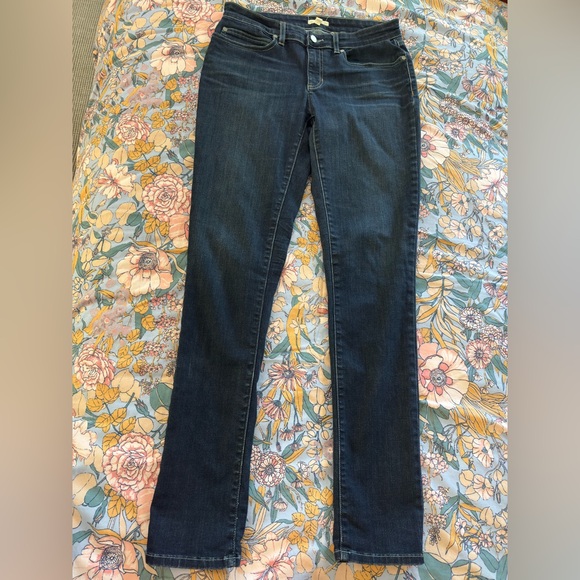 Eileen Fisher Dark Blue Skinny Jeans - Picture 1 of 7